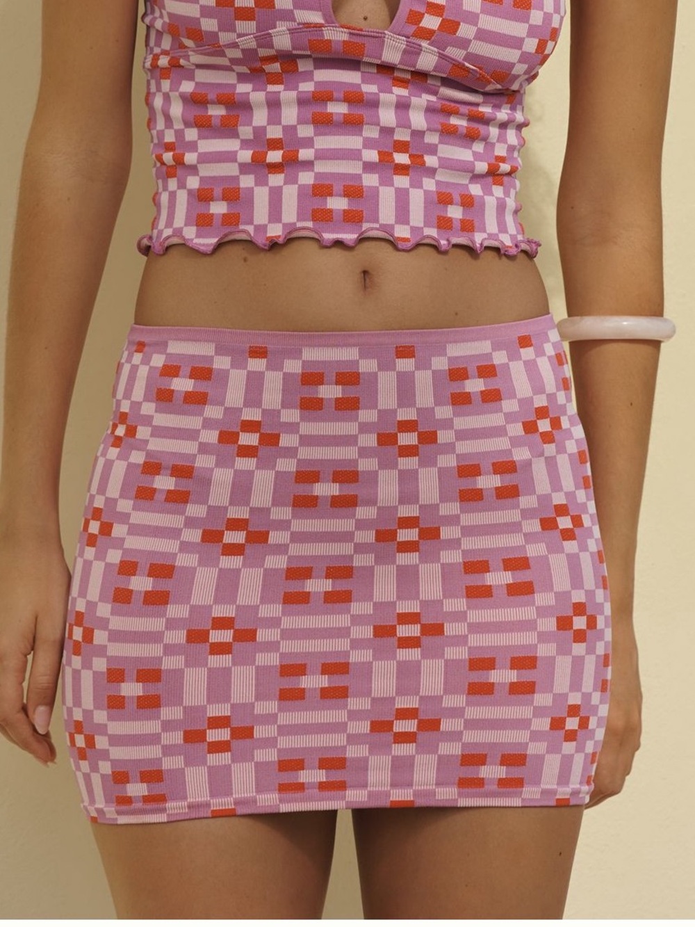 Anthropologie Celandine Seamless Mini Skirt SIZE L XL NEW